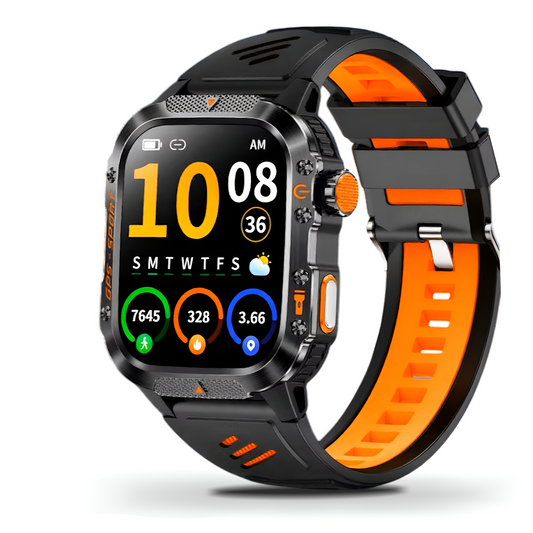 Military-Grade GPS Smartwatch: 10ATM Waterproof, AMOLED Display & 10-Day Battery Life