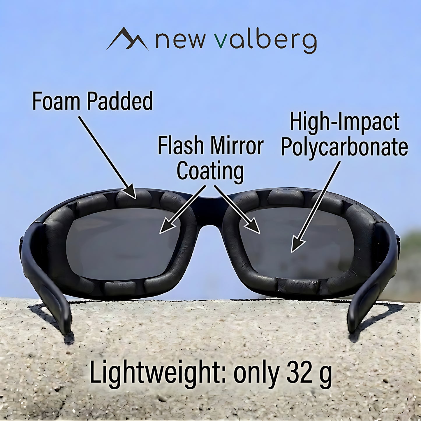 Aero-1: Wraparound Sunglasses for Sport & Travel