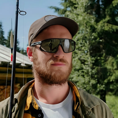 Aero-Pro: Wraparound Sport Sunglasses with UV 400 Protection
