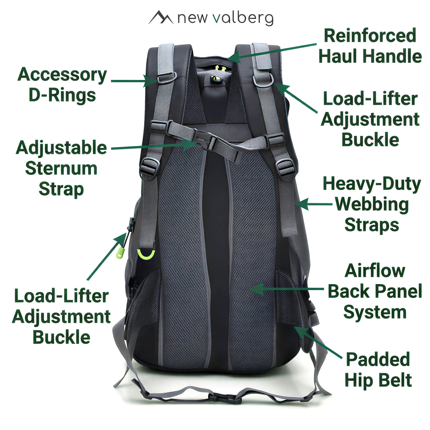 Adventure 50: Lightweight Backpack for Multi-Day Hiking & Travel
