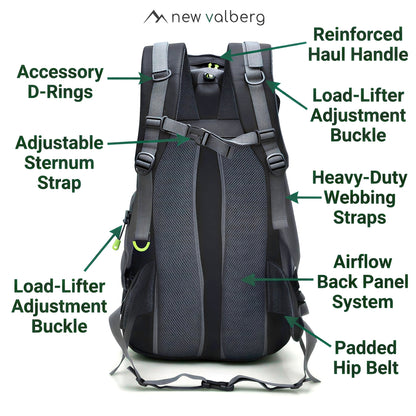 Adventure 50: Lightweight Backpack for Multi-Day Hiking & Travel
