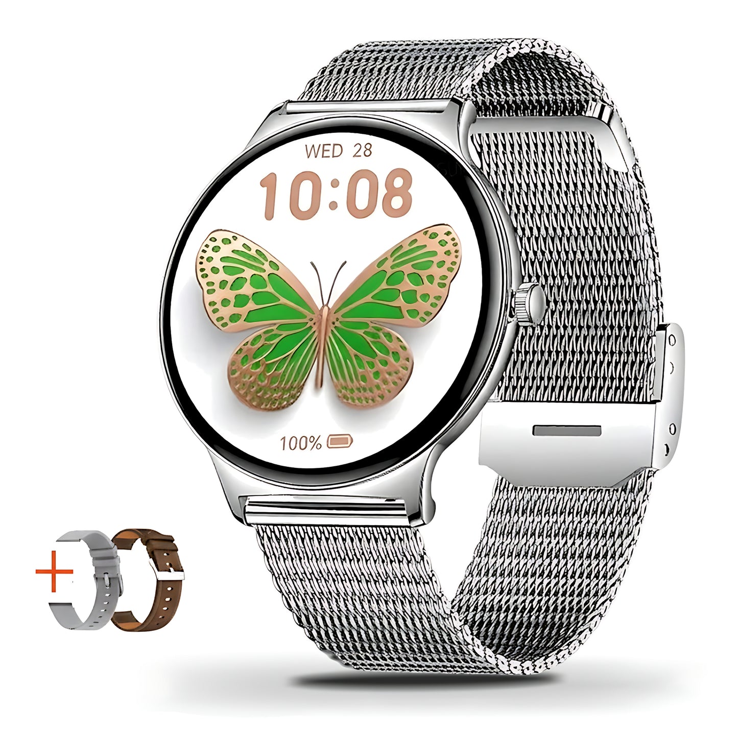 Ultra-Slim Women's Health AMOLED Smartwatch