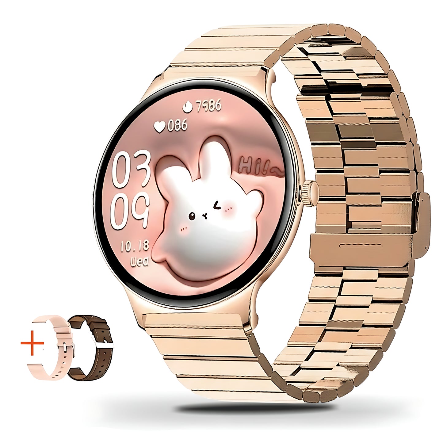 Ultra-Slim Women's Health AMOLED Smartwatch