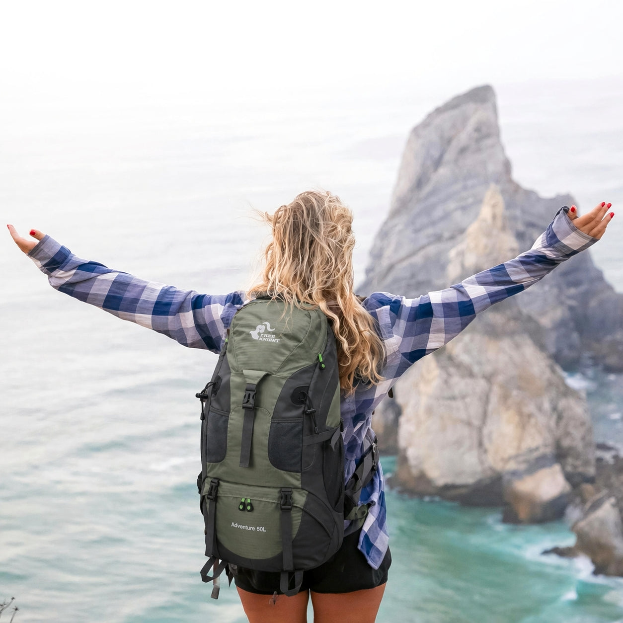 Adventure 50: Lightweight Backpack for Multi-Day Hiking & Travel