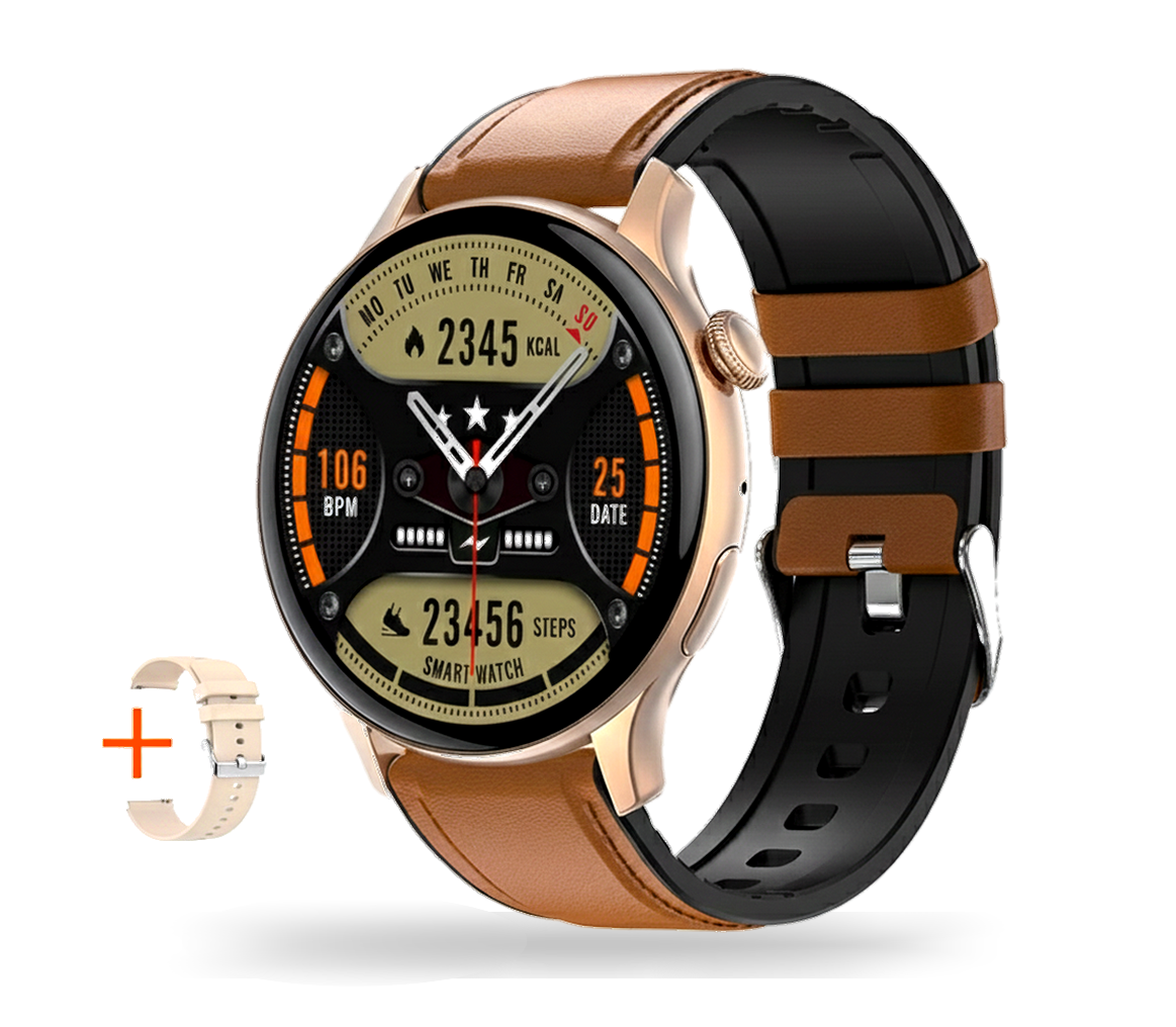 Android & iOS Smartwatch: Stunning AMOLED Always-On Display & Bluetooth Calling